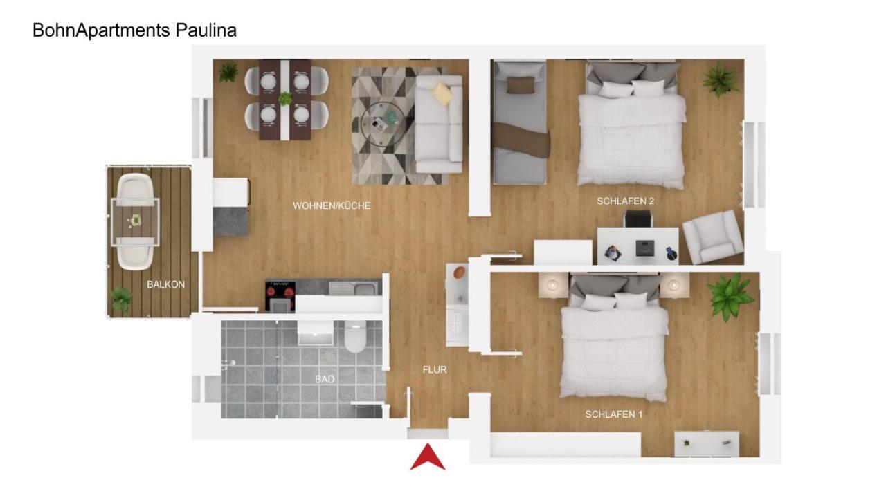 Bohnapartments Xl Suite - 2 Schlafzimmer Mit Balkon - Zentrum - Petersberg - Domplatz Ерфурт Екстериор снимка